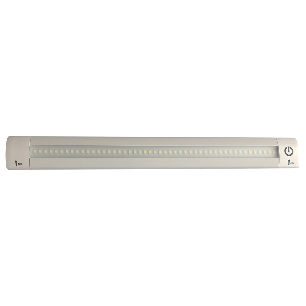 Lunasea 12 Adjustable Linear LED Light wBuiltIn Touch Dimmer Switch Cool White LLB32KC0100